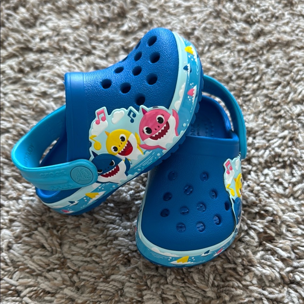 Crocs Baby Shark Blue Clogs